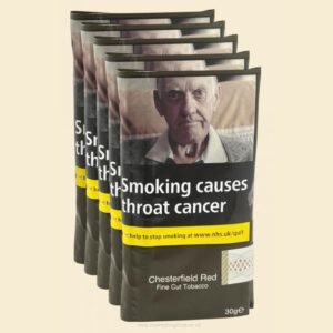 Chesterfield Red Fine Cut Hand Rolling Tobacco 5 x 30g Pouches